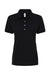 Jerzees 437WR Womens SpotShield Stain Resistant Short Sleeve Polo Shirt Black Flat Front