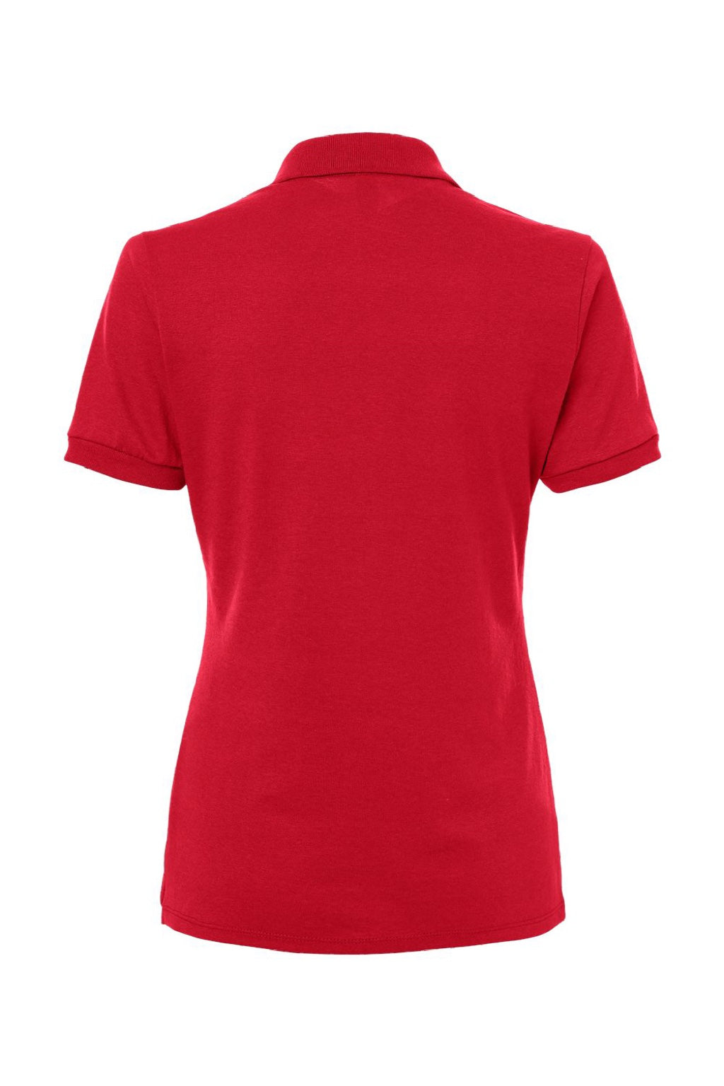 Jerzees 437WR Womens SpotShield Stain Resistant Short Sleeve Polo Shirt True Red Flat Back