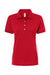 Jerzees 437WR Womens SpotShield Stain Resistant Short Sleeve Polo Shirt True Red Flat Front
