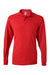 Jerzees 437LR Mens SpotShield Stain Resistant Long Sleeve Polo Shirt True Red Flat Front