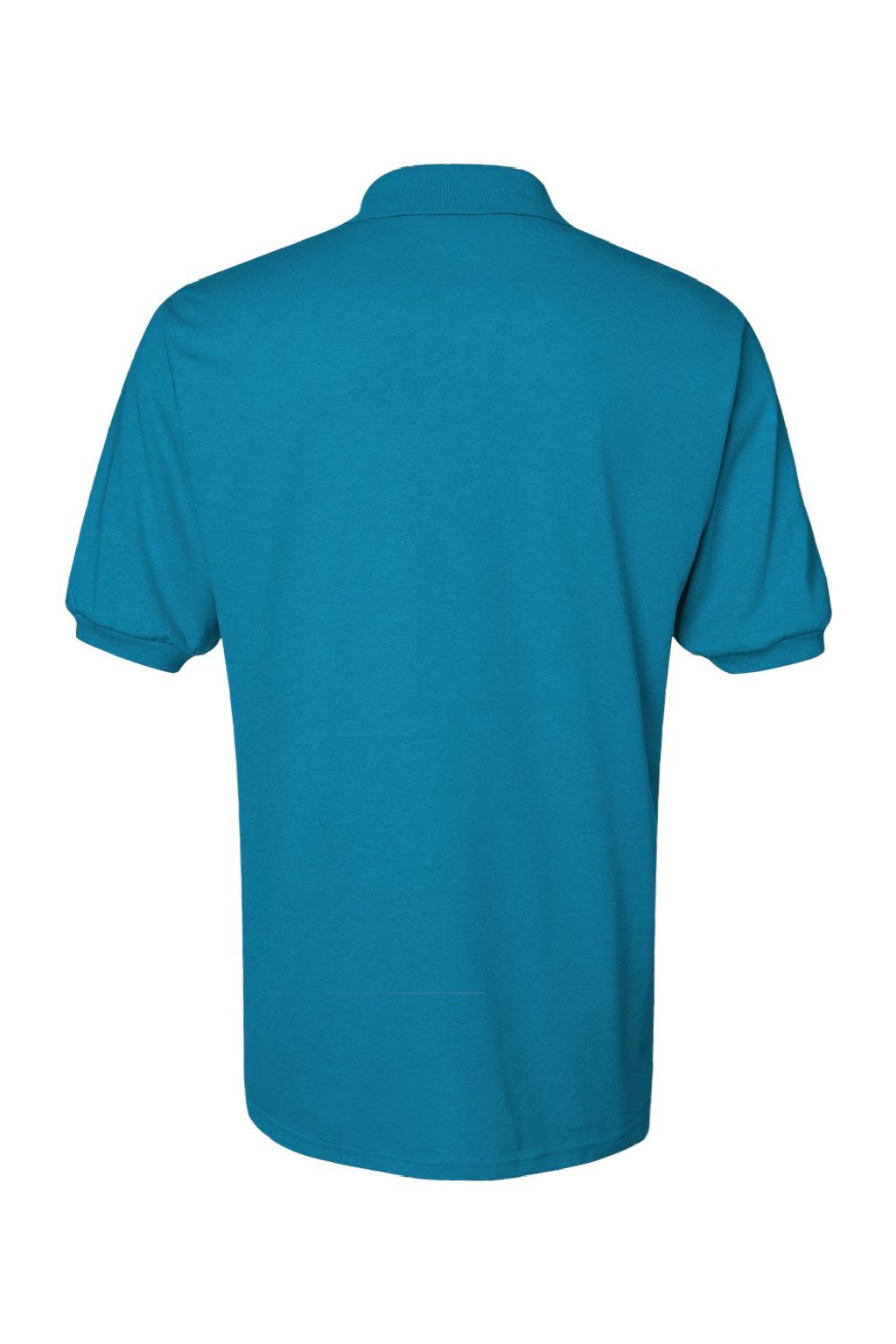 Jerzees 437M/437MSR Mens SpotShield Stain Resistant Short Sleeve Polo Shirt California Blue Flat Back