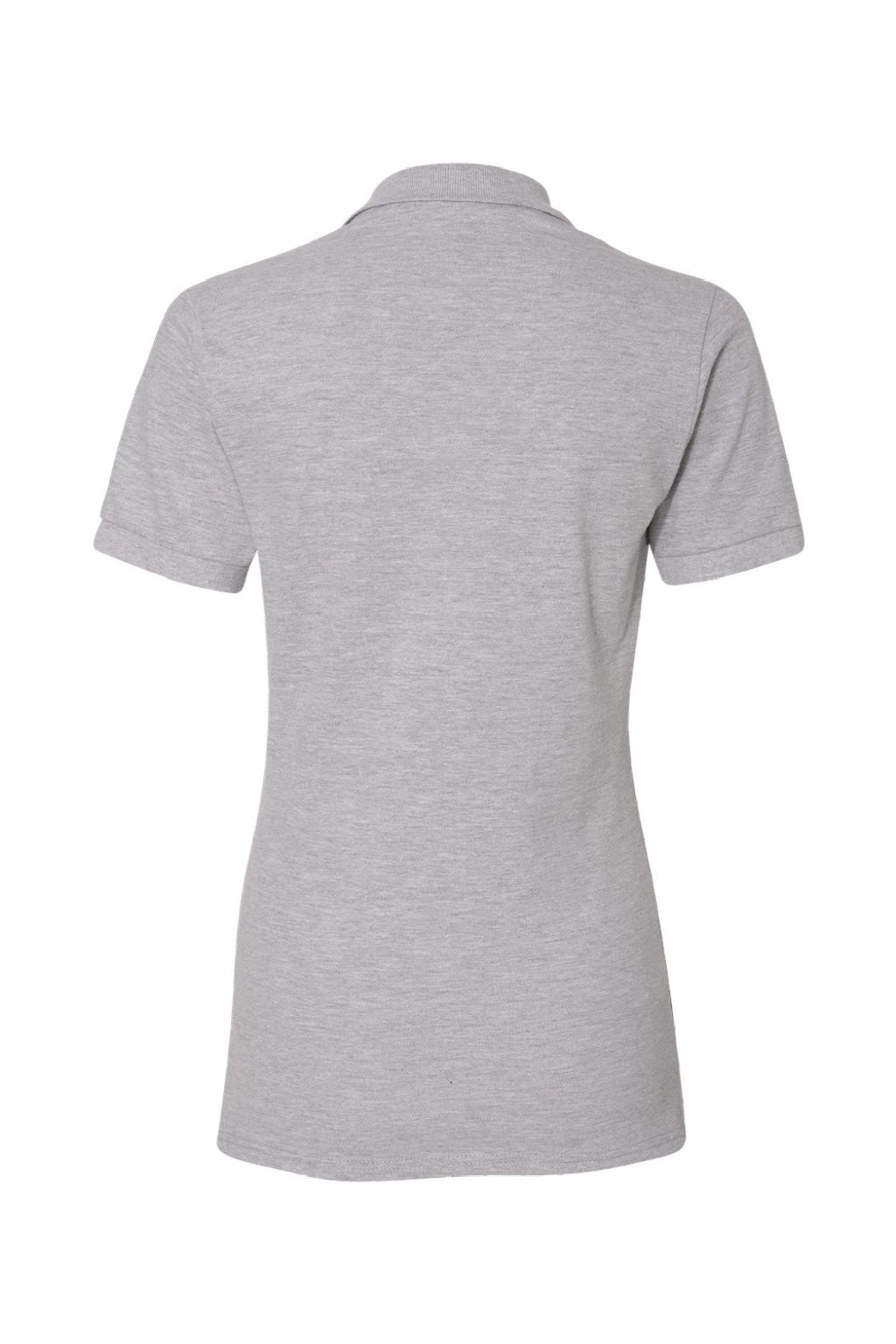 Jerzees 443W Womens Short Sleeve Polo Shirt Heather Grey Flat Back
