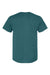 Jerzees 560MR/560M Mens Premium Blend Moisture Wicking Short Sleeve Crewneck T-Shirt Heather Digi Teal Blue Flat Back