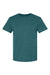Jerzees 560MR/560M Mens Premium Blend Moisture Wicking Short Sleeve Crewneck T-Shirt Heather Digi Teal Blue Flat Front