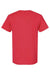 Jerzees 560MR/560M Mens Premium Blend Moisture Wicking Short Sleeve Crewneck T-Shirt Heather Fiery Red Flat Back
