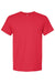 Jerzees 560MR/560M Mens Premium Blend Moisture Wicking Short Sleeve Crewneck T-Shirt Heather Fiery Red Flat Front