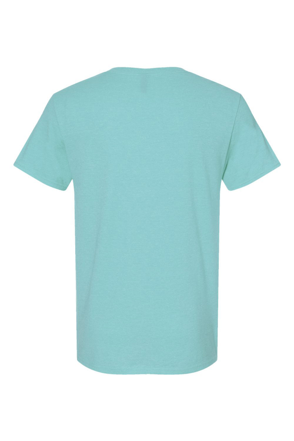 Jerzees 560MR/560M Mens Premium Blend Moisture Wicking Short Sleeve Crewneck T-Shirt Heather Aqua Flat Back