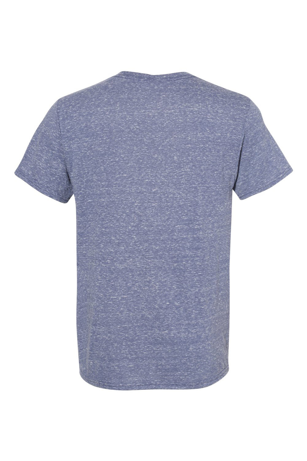 Jerzees 88M/88MR Mens Vintage Snow Short Sleeve Crewneck T-Shirt Heather Denim Blue Flat Back