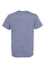 Jerzees 88M/88MR Mens Vintage Snow Short Sleeve Crewneck T-Shirt Heather Denim Blue Flat Back