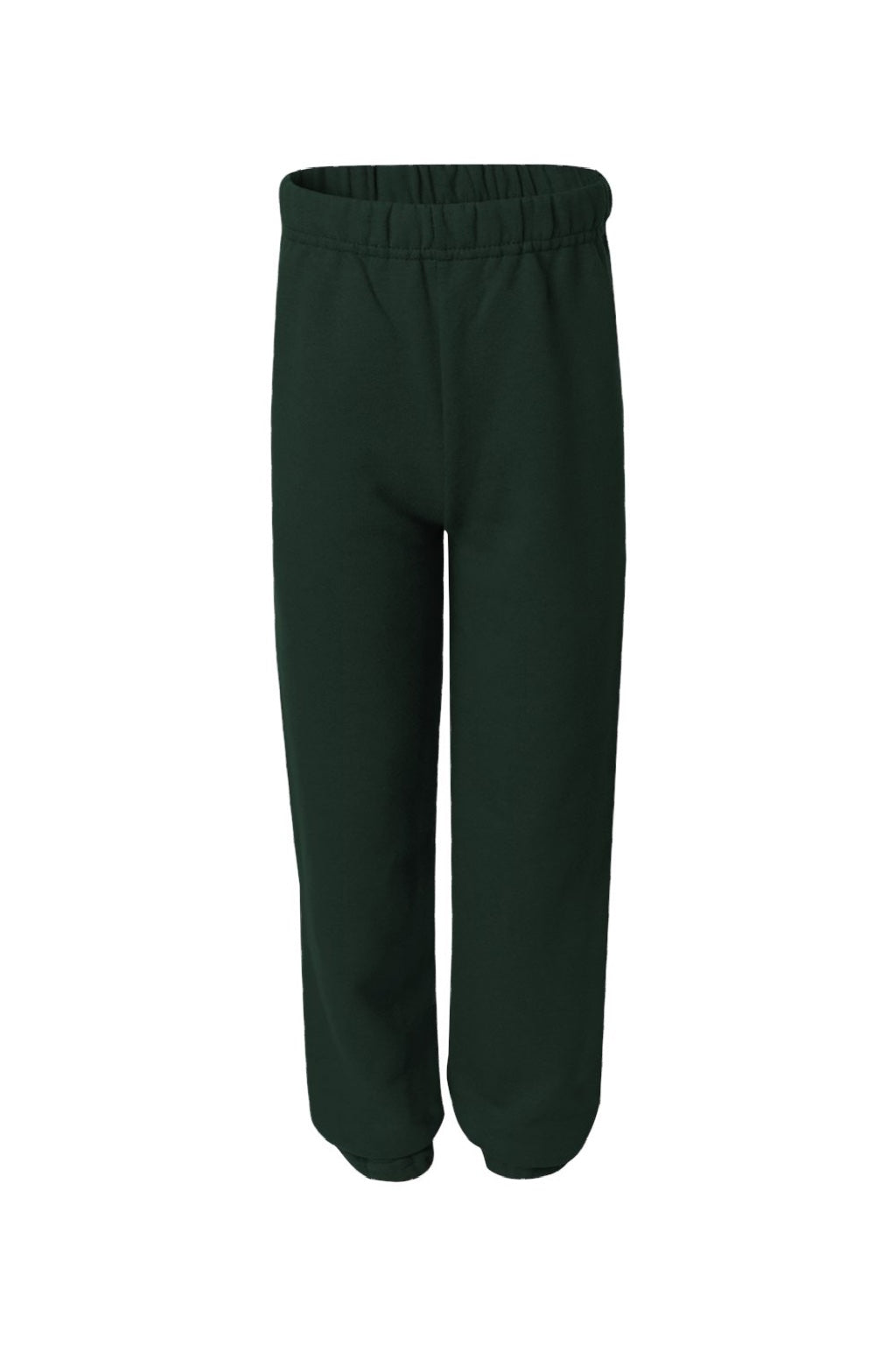 Jerzees 973B/973BR Youth NuBlend Fleece Pill Resistant Sweatpants Forest Green Flat Front