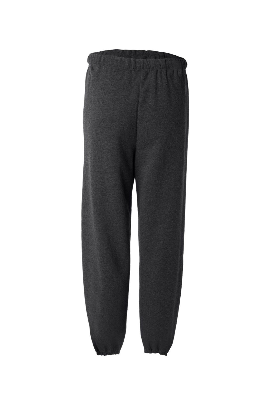 Jerzees 973M/973MR Mens NuBlend Pill Resistant Fleece Sweatpants Heather Black Flat Back