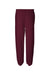 Jerzees 973M/973MR Mens NuBlend Pill Resistant Fleece Sweatpants Maroon Flat Back