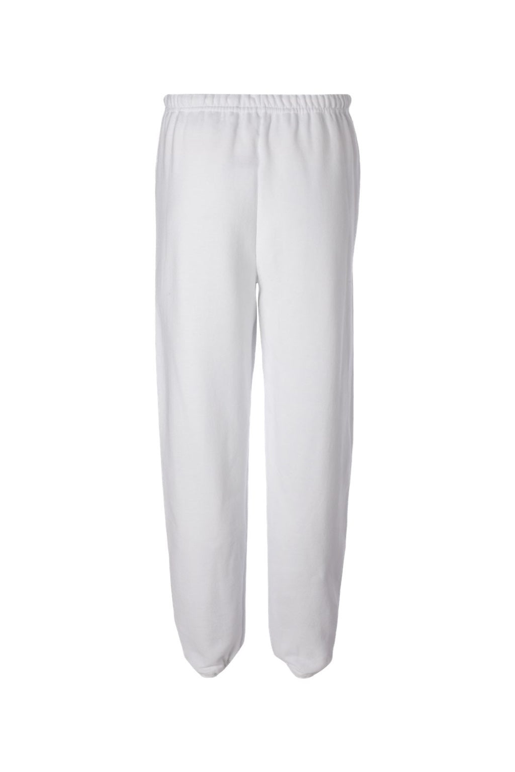 Jerzees 973M/973MR Mens NuBlend Pill Resistant Fleece Sweatpants White Flat Back