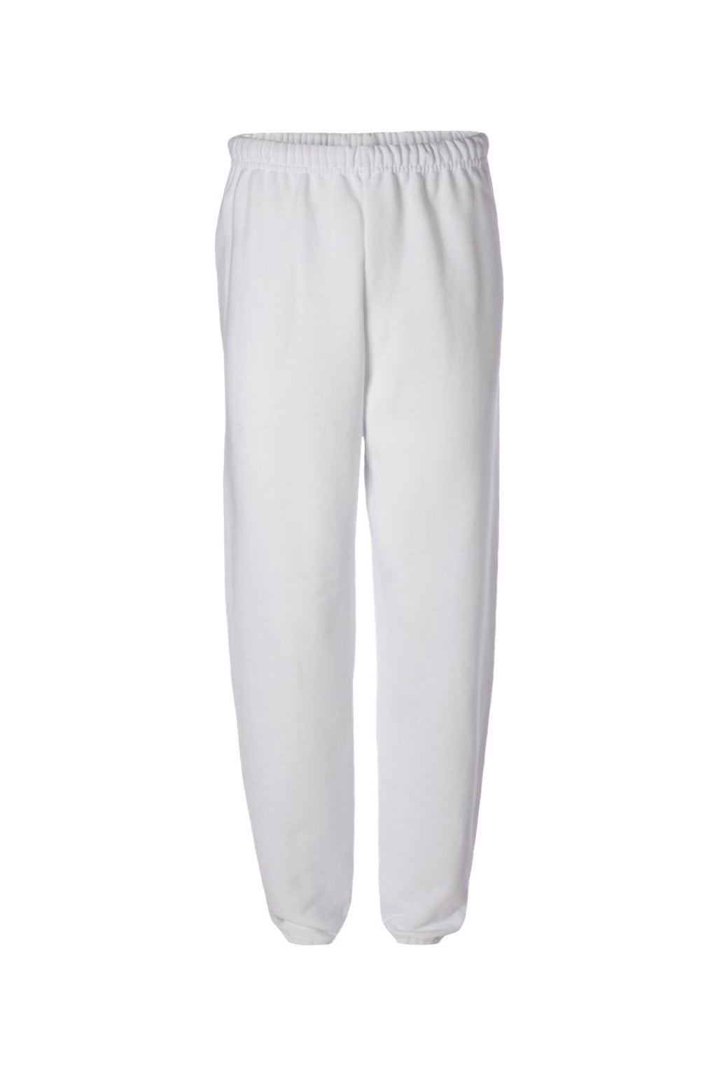 Jerzees 973M/973MR Mens NuBlend Pill Resistant Fleece Sweatpants White Flat Front