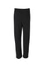 Jerzees 974M/974MPR Mens NuBlend Pill Resistant Fleece Open Bottom Sweatpants w/ Pockets Black Flat Back
