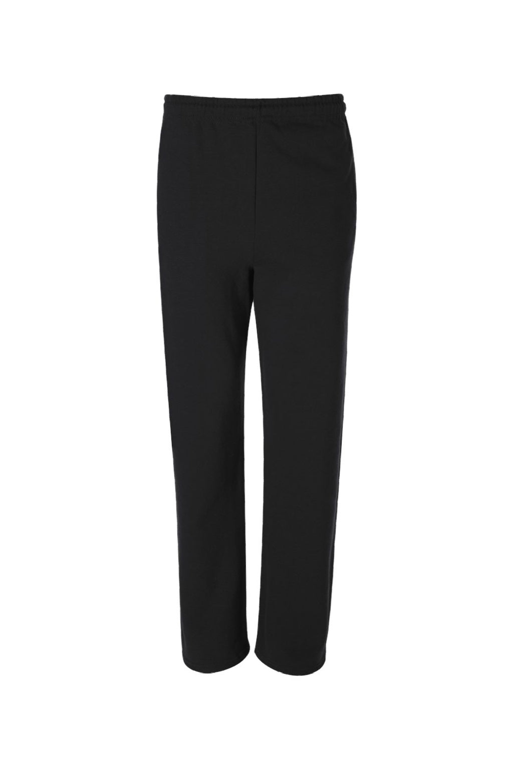 Jerzees 974M/974MPR Mens NuBlend Pill Resistant Fleece Open Bottom Sweatpants w/ Pockets Black Flat Front