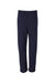 Jerzees 974M/974MPR Mens NuBlend Pill Resistant Fleece Open Bottom Sweatpants w/ Pockets Navy Blue Flat Back