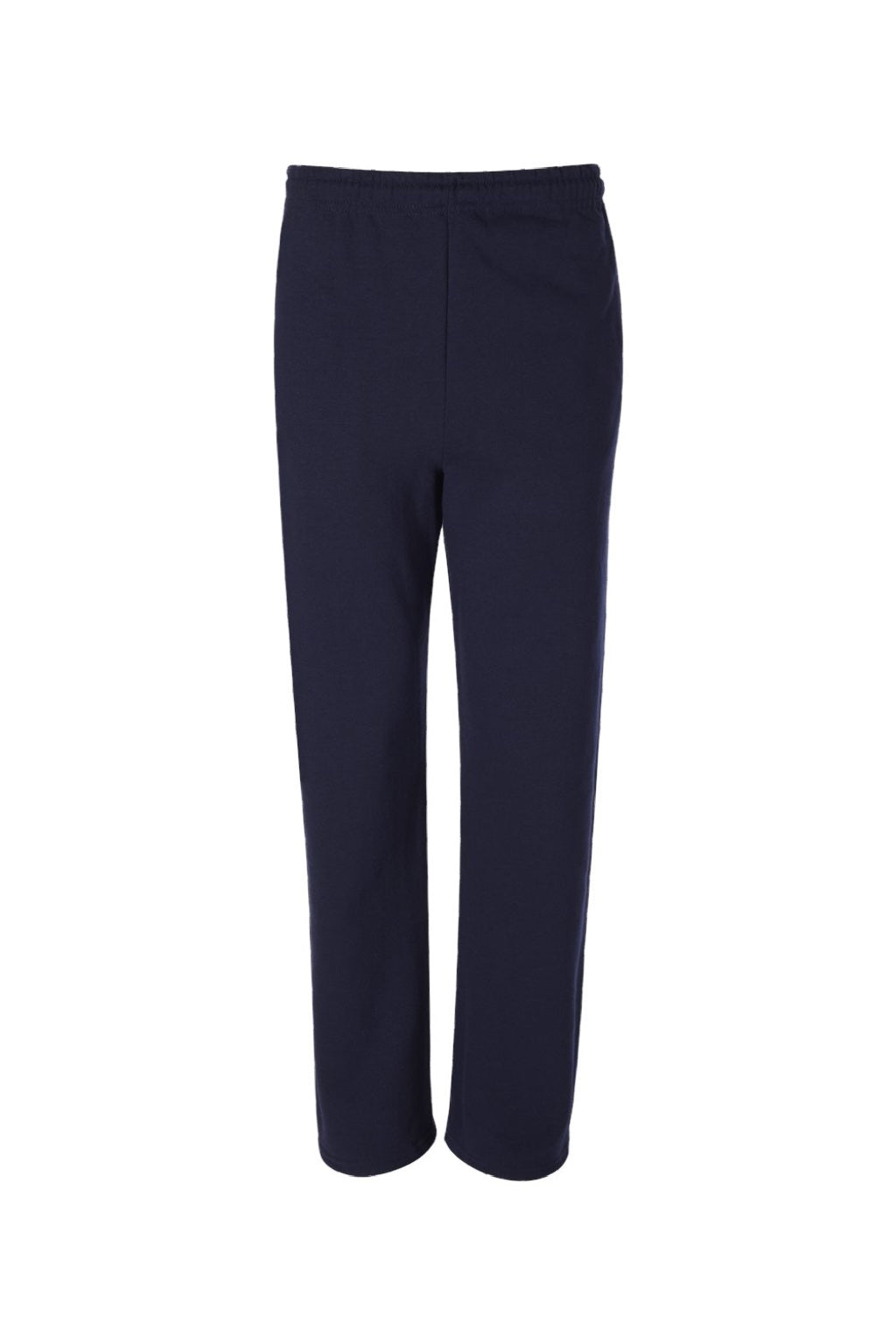 Jerzees 974M/974MPR Mens NuBlend Pill Resistant Fleece Open Bottom Sweatpants w/ Pockets Navy Blue Flat Front