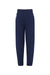 Jerzees 975YR Youth NuBlend Fleece Pill Resistant Jogger Sweatpants w/ Pockets Navy Blue Flat Front