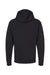 Jerzees 98CR Mens NuBlend Fleece Pill Resistant Billboard Hooded Sweatshirt Hoodie w/ Pouch Pocket Black/White Flat Back