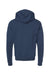 Jerzees 98CR Mens NuBlend Fleece Pill Resistant Billboard Hooded Sweatshirt Hoodie w/ Pouch Pocket Heather Indigo Blue/White Flat Back