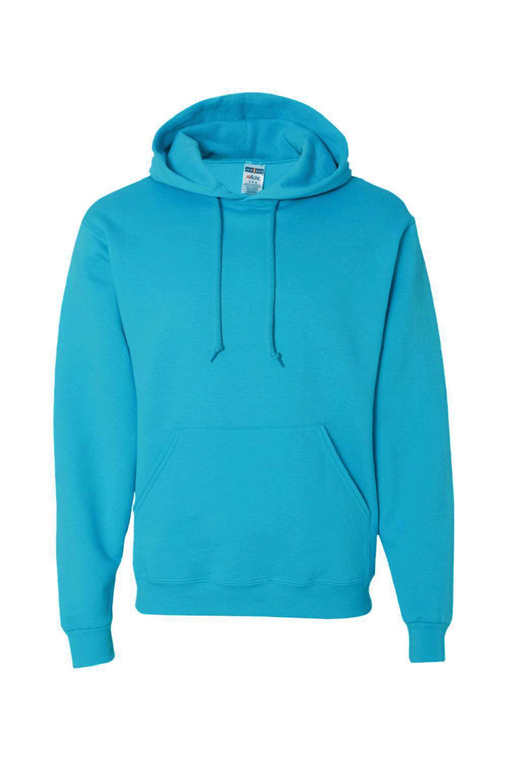 Jerzees 996M/996MR Mens NuBlend Pill Resistant Fleece Hooded Sweatshirt Hoodie w/ Pouch Pocket California Blue Flat Front