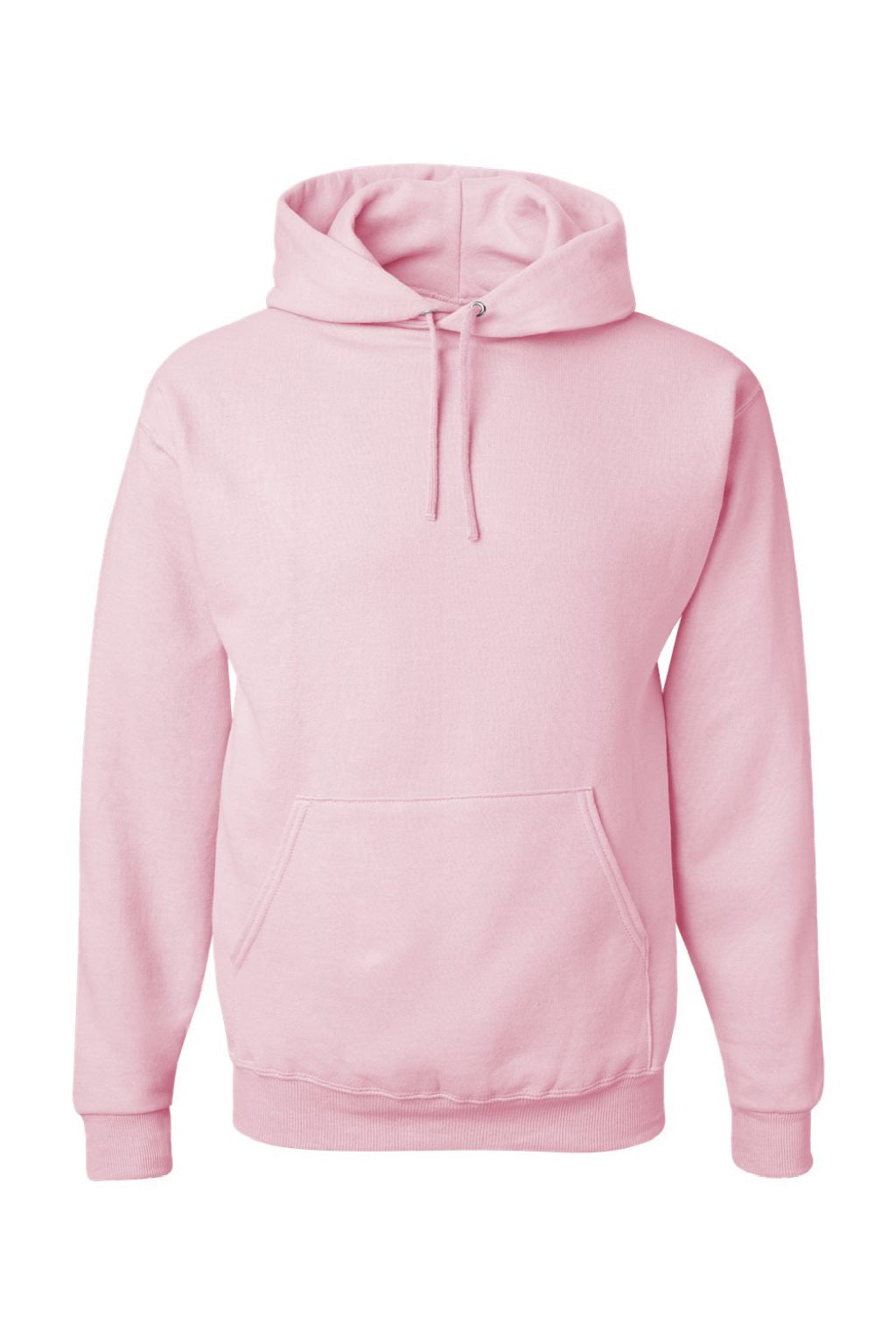 Jerzees 996M/996MR Mens NuBlend Pill Resistant Fleece Hooded Sweatshirt Hoodie w/ Pouch Pocket Classic Pink Flat Front