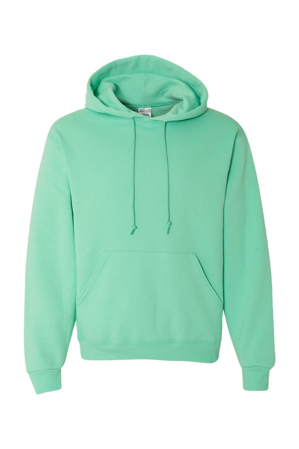 Jerzees 996M/996MR Mens NuBlend Pill Resistant Fleece Hooded Sweatshirt Hoodie w/ Pouch Pocket Mint Green Flat Front