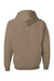 Jerzees 996M/996MR Mens NuBlend Pill Resistant Fleece Hooded Sweatshirt Hoodie w/ Pouch Pocket Safari Brown Flat Back