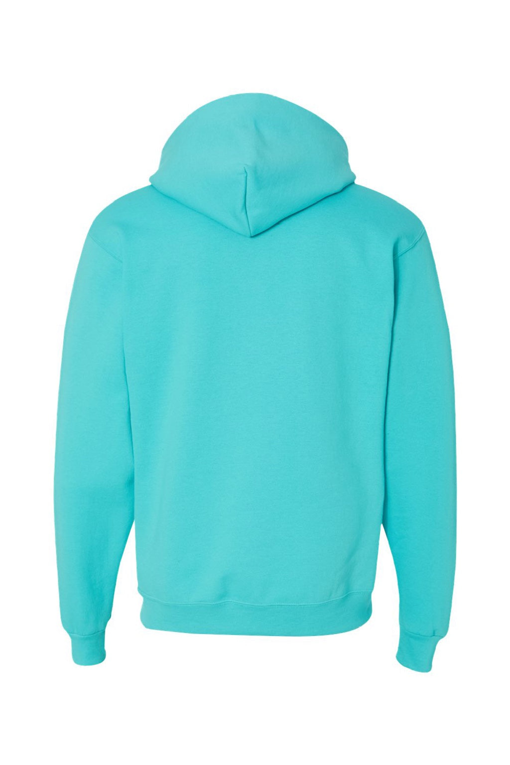 Jerzees 996M/996MR Mens NuBlend Pill Resistant Fleece Hooded Sweatshirt Hoodie w/ Pouch Pocket Scuba Blue Flat Back