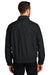 Port Authority JP54/TLJP54 Mens Competitor Wind & Water Resistant Full Zip Jacket True Black Model Back