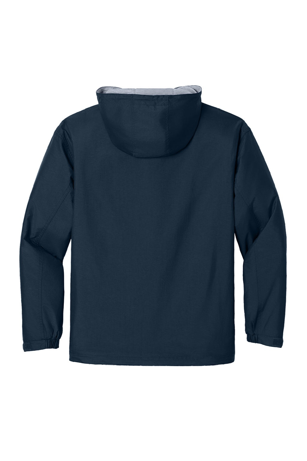 Port Authority JP56 Mens Team Wind & Water Resistant Full Zip Hooded Jacket Bright Navy Blue Flat Back