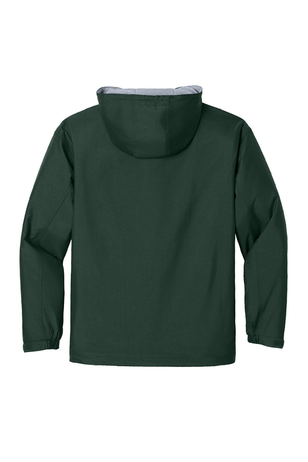 Port Authority JP56 Mens Team Wind & Water Resistant Full Zip Hooded Jacket Hunter Green Flat Back