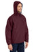 Port Authority JP56 Mens Team Wind & Water Resistant Full Zip Hooded Jacket Maroon Model 3q