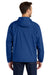Port Authority JP56 Mens Team Wind & Water Resistant Full Zip Hooded Jacket Royal Blue Model Back