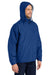 Port Authority JP56 Mens Team Wind & Water Resistant Full Zip Hooded Jacket Royal Blue Model 3q