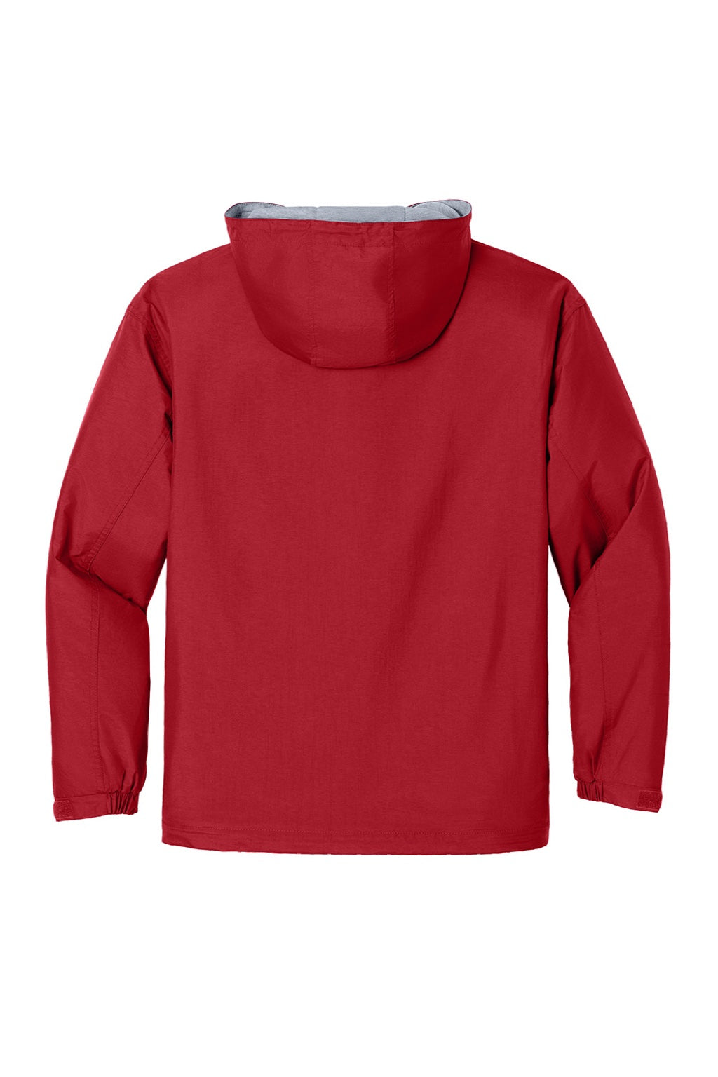 Port Authority JP56 Mens Team Wind & Water Resistant Full Zip Hooded Jacket Red Flat Back