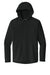Sport-Tek JST488 Mens Repeat Moisture Wicking 1/4 Zip Hooded Jacket Black Flat Front