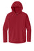 Sport-Tek JST488 Mens Repeat Moisture Wicking 1/4 Zip Hooded Jacket Deep Red Flat Front