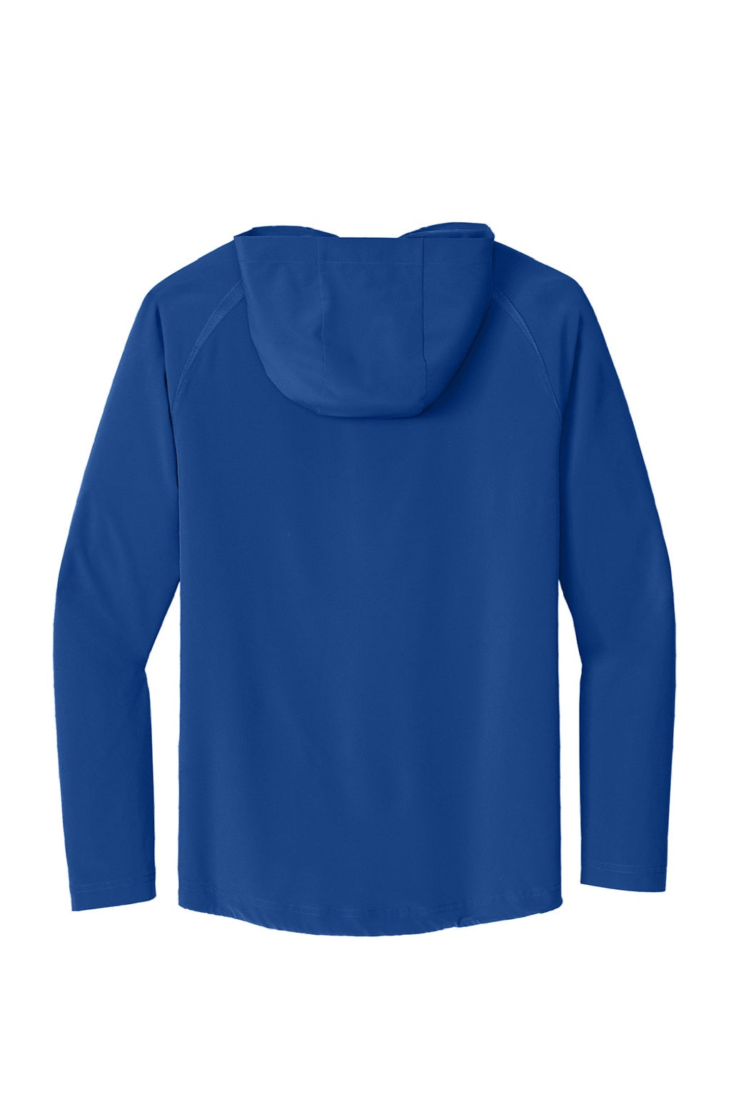 Sport-Tek JST488 Mens Repeat Moisture Wicking 1/4 Zip Hooded Jacket True Royal Blue Flat Back
