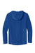 Sport-Tek JST488 Mens Repeat Moisture Wicking 1/4 Zip Hooded Jacket True Royal Blue Flat Back