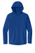 Sport-Tek JST488 Mens Repeat Moisture Wicking 1/4 Zip Hooded Jacket True Royal Blue Flat Front