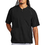 Sport-Tek Mens Repeat Moisture Wicking 1/4 Zip Short Sleeve Jacket - Black
