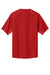 Sport-Tek JST489 Mens Repeat Moisture Wicking 1/4 Zip Short Sleeve Jacket Deep Red Flat Back