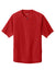 Sport-Tek JST489 Mens Repeat Moisture Wicking 1/4 Zip Short Sleeve Jacket Deep Red Flat Front