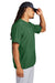Sport-Tek JST489 Mens Repeat Moisture Wicking 1/4 Zip Short Sleeve Jacket Forest Green Model Side