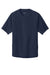 Sport-Tek JST489 Mens Repeat Moisture Wicking 1/4 Zip Short Sleeve Jacket True Navy Blue Flat Front