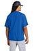 Sport-Tek JST489 Mens Repeat Moisture Wicking 1/4 Zip Short Sleeve Jacket True Royal Blue Model Back