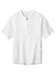 Sport-Tek JST489 Mens Repeat Moisture Wicking 1/4 Zip Short Sleeve Jacket White Flat Front