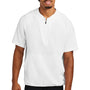 Sport-Tek Mens Repeat Moisture Wicking 1/4 Zip Short Sleeve Jacket - White